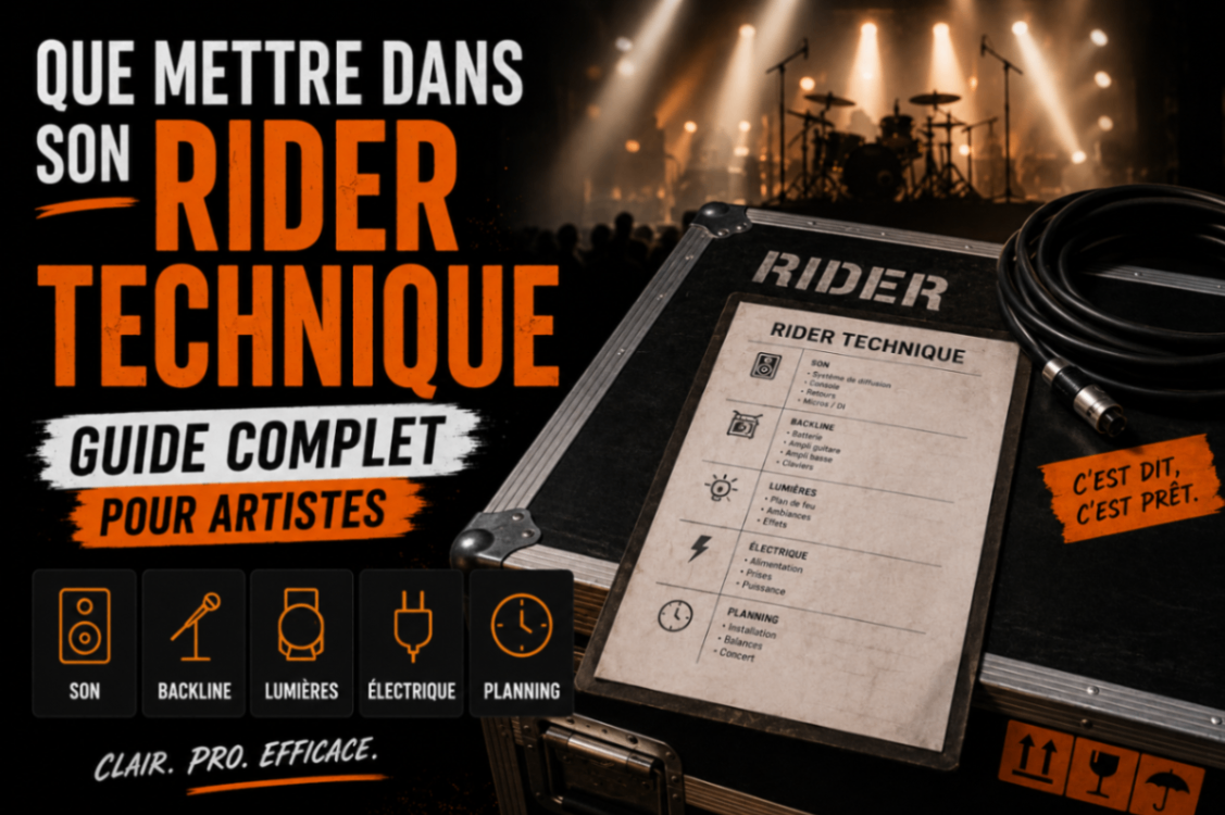 Que mettre dans son rider technique : guide complet pour artistes